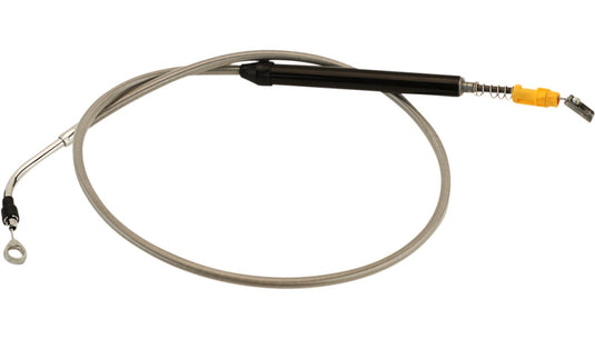 La Choppers LA-8056C08 Clutch Line - Stainless Braided with Mini Ape Hangers
