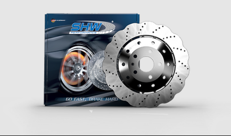 Load image into Gallery viewer, Shw Performance ARX48211 SHW Drill-Dimpl LW Wavy Rotors
