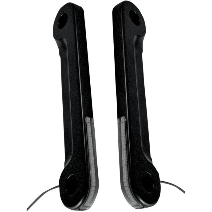 Alloy Art SGFS-2 LED Front Signal Lights with Smoked lens/Amber LEDs - Black anodized