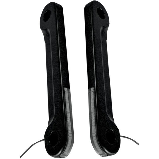Alloy Art SGFS-2 LED Front Signal Lights with Smoked lens/Amber LEDs - Black anodized