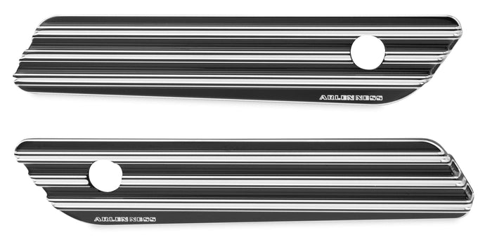 Arlen Ness 03-608 Saddlebag Latch Covers - 10-Gauge - Black