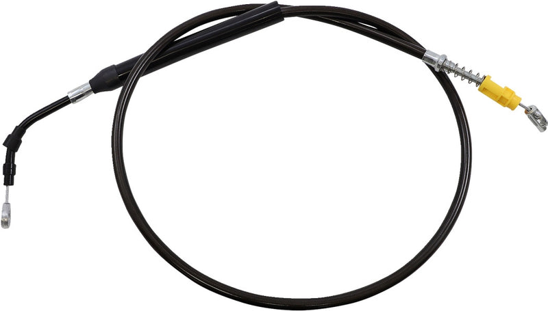 LA Choppers LA-8058C16M Midnight Braided Clutch Cable - 15in.-17in. Ape Hangers