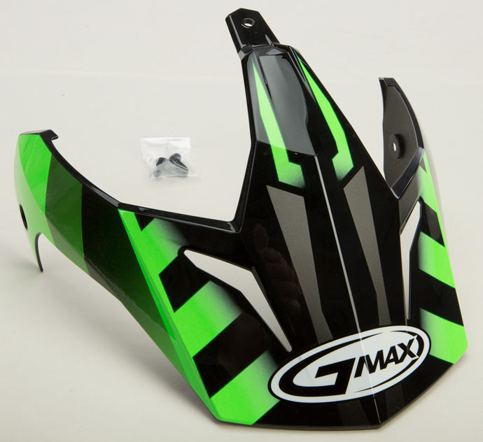 G-Max Visor for GM11D 15 Helmet - Black/Hi-Vis Green