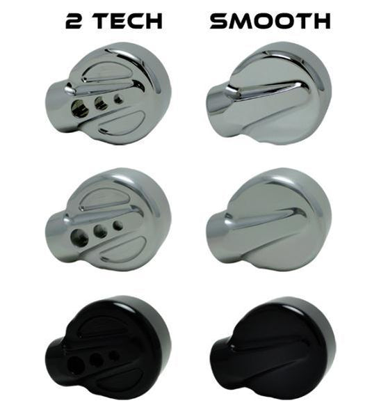 Joker Machine 09-327B Concealed Bar End Mirror - 2 Tech - Black Anodized