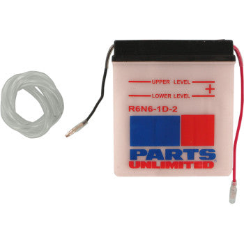 Parts Unlimited R6N6-1D-2 6V Conventional Battery