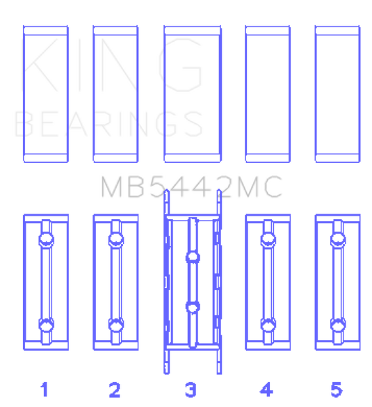 King Engine Bearings MB5442MC KING Performance Main Bearings