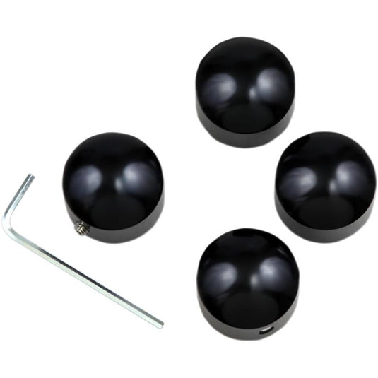 Drag Specialties 2401-1046 Black Die-Cast Headbolt Covers