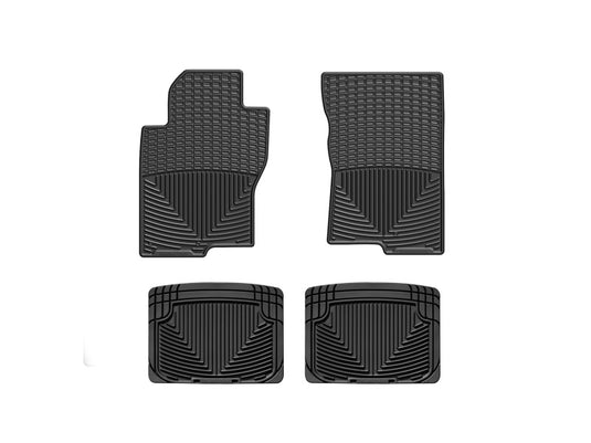 Weathertech W222-W20 WT Rubber Mats - Rear - Blk