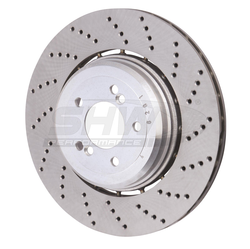 Load image into Gallery viewer, Shw Performance BRR48081 SHW Drilled Lightweight Rotors
