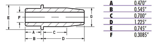 Kibblewhite Precision 20-2322 Bronze Intake Valve Guide (+.002in.)
