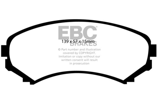 Ebc DP61619 EBC Greenstuff Brake Pad Sets