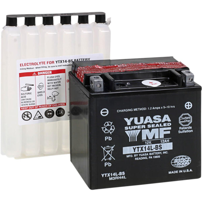Yuasa YUAM3RH4L Maintenance Free Battery - YTX14L-BS
