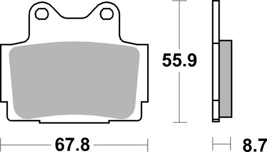 Brembo Oe Powersports 07YA12SP BRE Powersport Pads