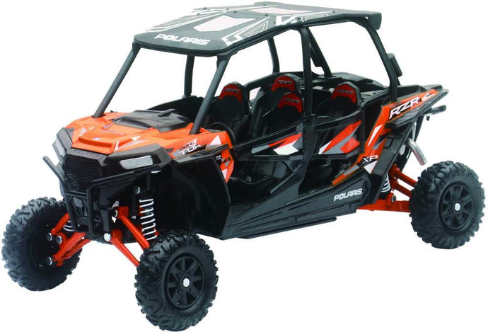 New Ray Toys 57843A 1:18 Scale ATV - Polaris RZR 4 Turbo XP Spectra Orange