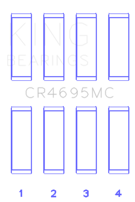King Engine Bearings CR4695MC KING Connecting Rod Bearings