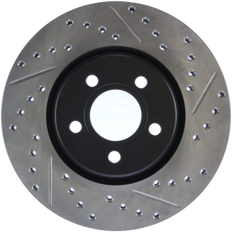 Load image into Gallery viewer, Stoptech 127.63053L ST Slot &amp; Drill Brake Rotors
