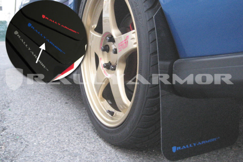 Load image into Gallery viewer, Rally Armor MF2-UR-BLK/BL RAL UR Blk Flap/Blue Logo
