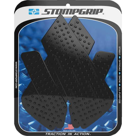 Stompgrip 55-10-0174B Volcano Profile Traction Tank Grip - Street - Black