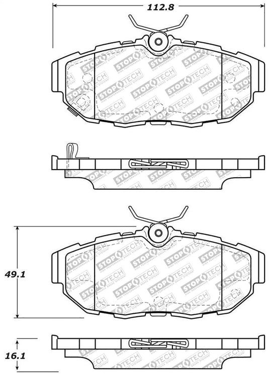 Stoptech 305.14650 ST Street Brake Pads