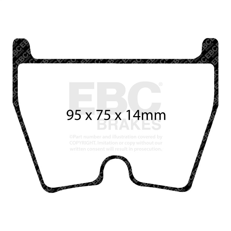 Load image into Gallery viewer, Ebc DP41513R EBC Yellowstuff Brake Pad Sets
