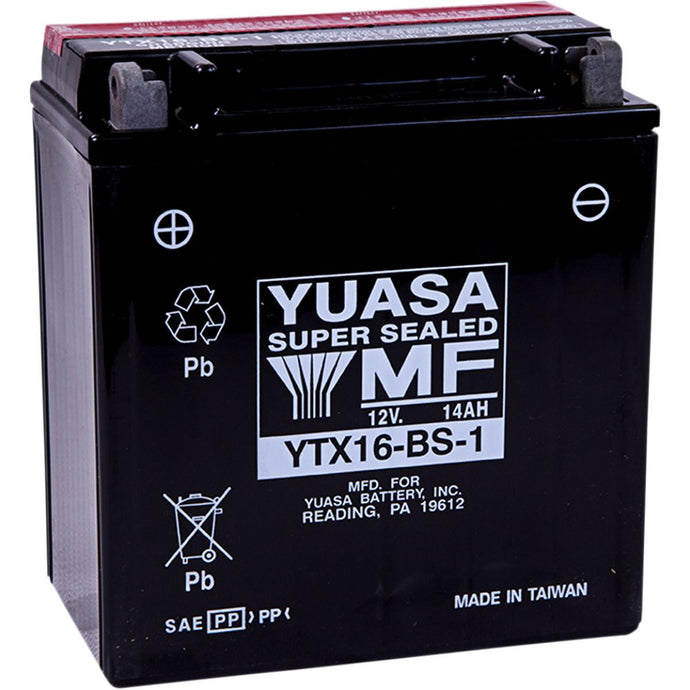 Yuasa YUAM32X61 Maintenance Free Battery - YTX16-BS-1