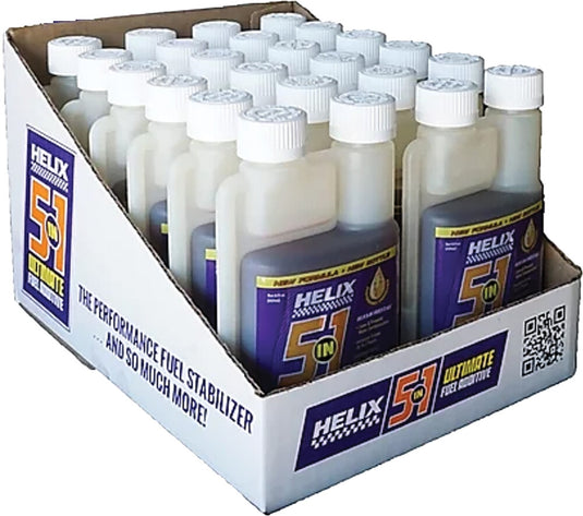 Helix Racing Products 911-1212 5 In 1 Fuel Additive 1 - 12 Pack of 8 Oz. Bottles