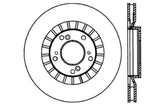 Stoptech 127.40048L ST Slot & Drill Brake Rotors