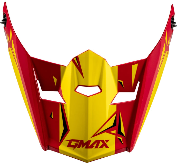 G-Max Unstable Youth Visor - Sm-Lg - Red/Yellow