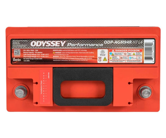 Odyssey Battery ODP-AGM94R H7 L4 ODY Battery - Performance