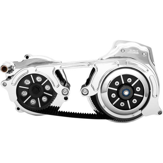 Belt Drives Ltd EV2PH-B17-C 2in. Open Belt Drive Kit - Chrome