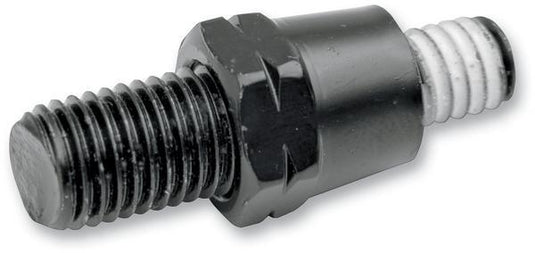 Drag Specialties 0641-0097 Stealth Mirror Adapter - Reverse Thread - Black
