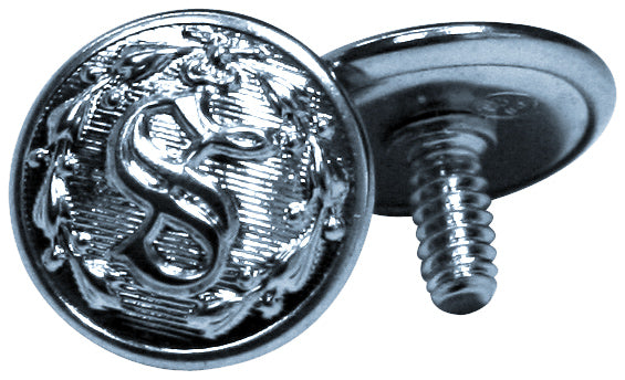 Shoei Replacement Sheriff Buttons with Posts in Silver
