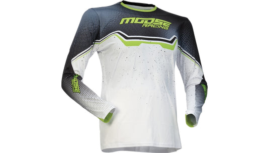 Moose Offroad Qualifier Youth Jersey (X-Small, White/Black/Green)