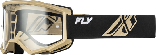 Black/Khaki / Clear Lens