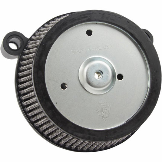 Arlen Ness 50-572 Big Sucker Stage I Air Filter Kit w/ Synthetic Filter - Black