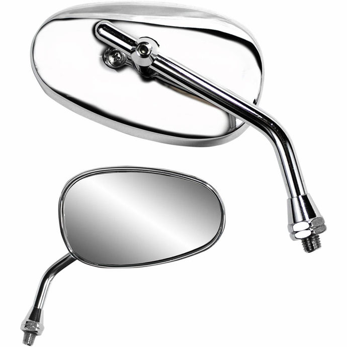 Parts Unlimited 0640-0953 Classic Harley Look Mirror - Mini Classic