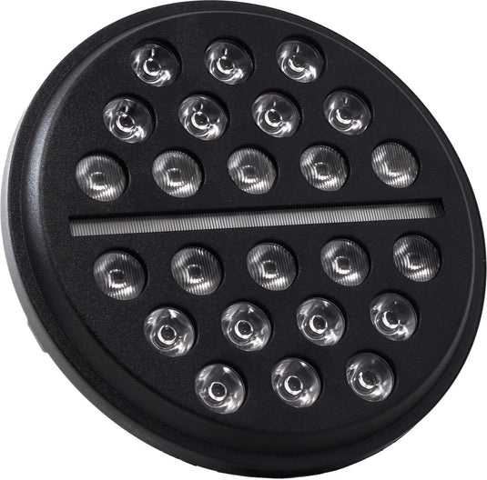 Letric Lighting Co. LLC-LHC-7B 7in. Buck-Shot Style Multi-Mini LED Headlight - Black