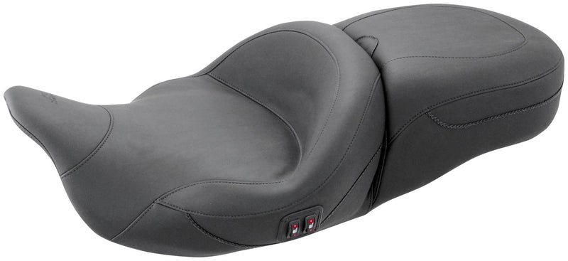 Mustang 79646 1-Piece Heated Touring Seat - No Studs