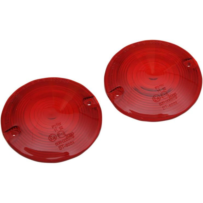 Drag Specialties 2020-0639 Turn Signal Lens - Red