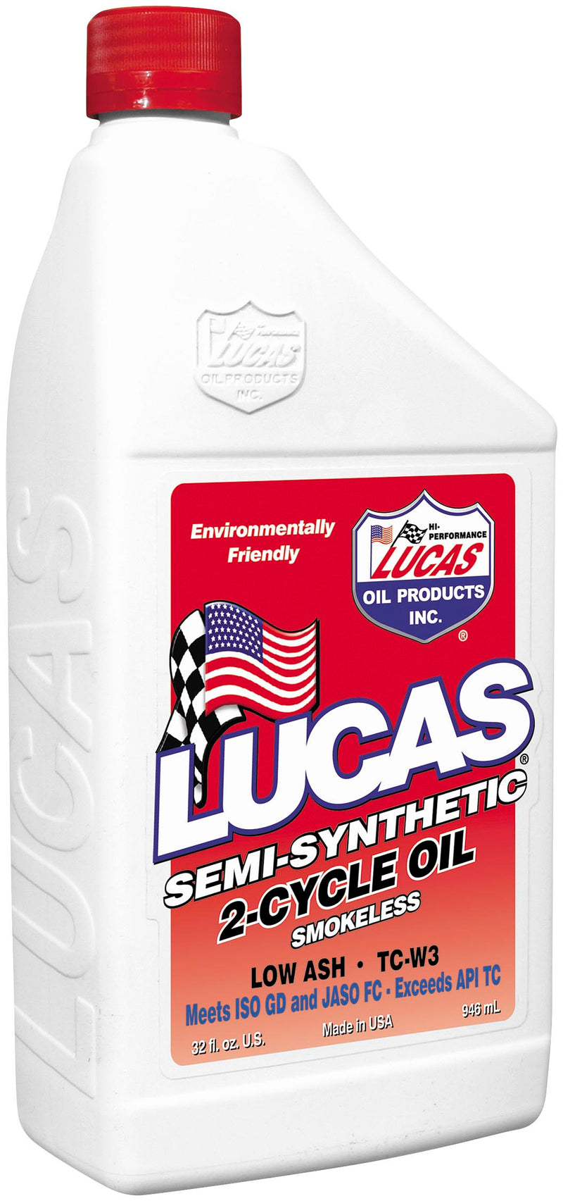 Lucas Oil 10110 High Performance Semi-Synthetic 2T Oil - Racing