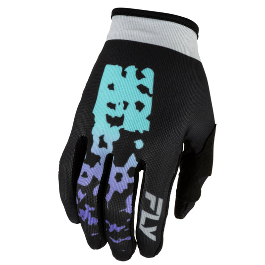 Fly Racing Lite Flake Youth Gloves (Small, Black/Gray/Multi)