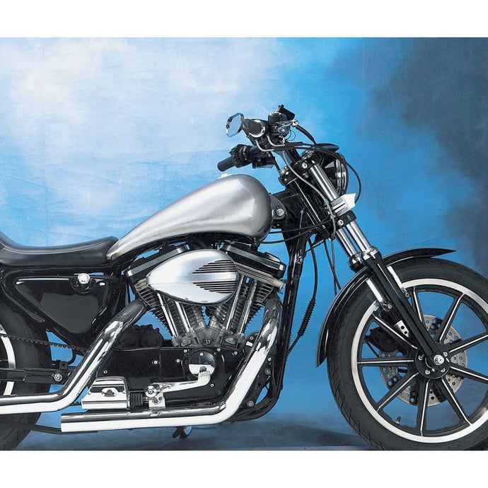 Drag Specialties DS-391352 QuickBob Extended Smooth-Top Rubber-Mount Gas Tank - Single-Cap Style