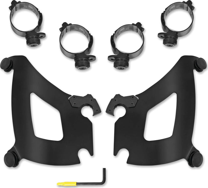 Memphis Shades MEB2045 Trigger-Lock Mount Kit for Bullet Fairing - Black