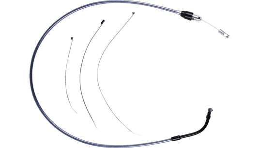 Magnum 423910HE Alternate Length Black Pearl Quick Connect Braided Upper Clutch Cable - 49-1/4in.