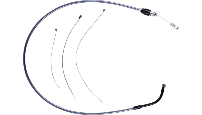 Magnum 42396HE Alternate Length Black Pearl Quick Connect Braided Upper Clutch Cable - 45-1/4in.