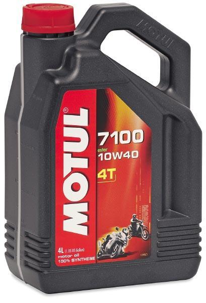 Motul 104092 7100 4T Synthetic Ester Motor Oil - 10W40 - 4L.