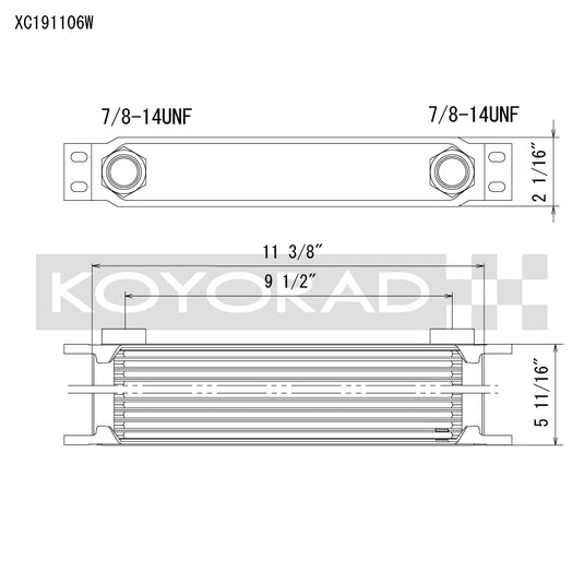 Koyo XC191106W KOY Oil Coolers