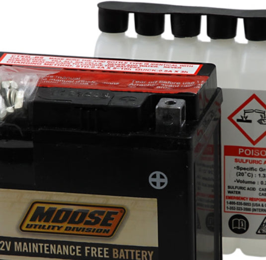 Moose Utility MTX9-BS AGM Maintenance Free Battery