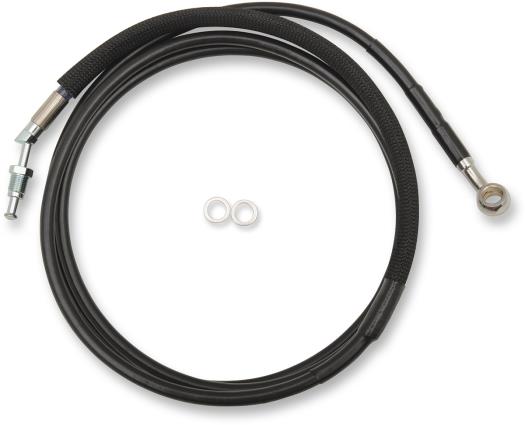 Drag Specialties 0661-0046 Black Vinyl Coated Hydraulic Clutch Line - +10in.