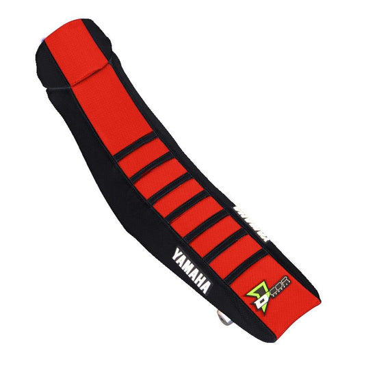 Dcor 30-50-459 Factory Reinforced Seat Cover - Black/Red/Black Ribs